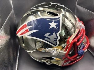 Julian Edelman Signed Full Size Helmet Custom w Dante Scarneccchia JSA Patriots - Picture 1 of 17