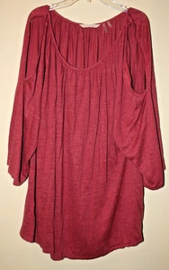 SOFT ENVIRONMENT Schulterfreies Leinentop Mauve GRÖSSE 2X - Bild 1 von 6