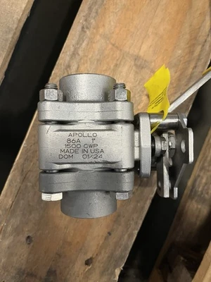 APOLLO 86A-105-01 VÁLVULA BOLA 1" ACERO INOXIDABLE-PUERTO COMPLETO-DOMÉSTICO 1500 CWP Nuevo Foto 1 de 4