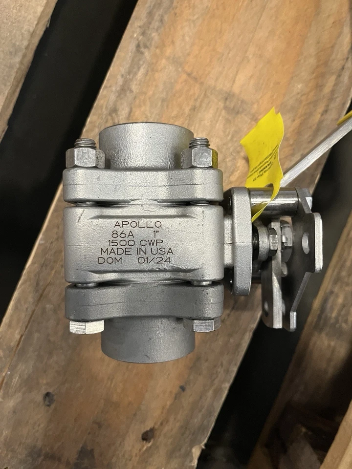APOLLO 86A-105-01 VÁLVULA BOLA 1" ACERO INOXIDABLE-PUERTO COMPLETO-DOMÉSTICO 1500 CWP Nuevo Foto 1 de 4