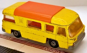 Autocaravana Matchbox ""Camping Cruiser"" personalizada amarilla vintage SUPER REYES - Imagen 1 de 2