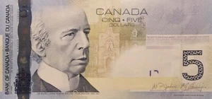 KANADA, 5 Dollar Schein Ottawa 2002 Sir Henry Charles Wilfrid Laurier - SUP - Bild 1 von 1