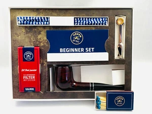 VAUEN Pfeife Beginner (Intro) 2 Starter Set - gerade hell braun - Bild 1 von 3