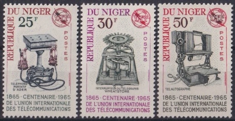 F-EX33633 NIGE NIGER MNH 1965 ITU TELECOMUNICACIONES TELÉFONO CABLE TELÉGRAFO.  Foto 1 de 1