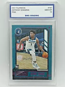 Anthony Edwards 2020-21 Cronache Rosa Playbook Rookie Card #167 GIOCO PERFETTO MT 10 - Foto 1 di 2