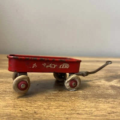 Radio Flyer Vintage Steel & Mfg Co. Miniatura Radio Vagón Rojo Foto 1 de 4