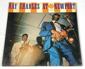 RAY CHARLES AT NEWPORT VG Vinyl Atlantic 1289 1958 RARE BLACK AND SILVER LABEL - Picture 1 of 6