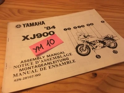 Yamaha XJ900 1984 42N XJ 900 Manual Preparation Instalacion Montaje Set - Hasta - Imagen 1 de 4