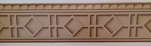 Formal Dental Tooth and Triangle Molding Wallpaper Border 167231 - Picture 1 of 2