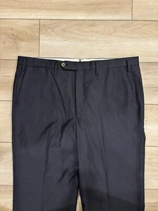 Paul Stuart Mens Gray Worsted Wool Dress Pants 40x27.5 Super 110s - Picture 1 of 5