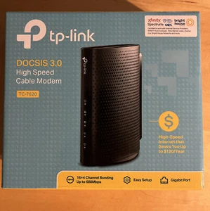TP-Link TC-7610 300Mbps Wireless N DOCSIS 3.0 High Speed Cable Modem PRE-OWNED - Picture 1 of 2