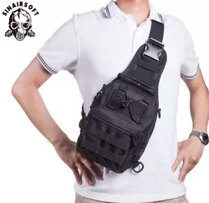 Tactical Shoulder Bag Messenger Sling Chest Pack Military Molle Outdoor Backpack - Picture 1 of 18