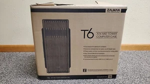 Slightly Used - Empty T6 ATX Mid Tower Computer PC Case Pre-Installed 120mm Fan - Picture 1 of 6
