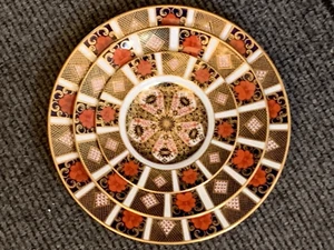 Royal Crown Derby Old Imari 1128 Graduated Side Dessert & Dinner Plates 3pcs Set - Picture 1 of 14