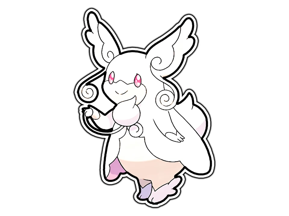 Mega Audino Impermeable Vinilo Adhesivo Calcomanía Troquelada  Foto 1 de 1