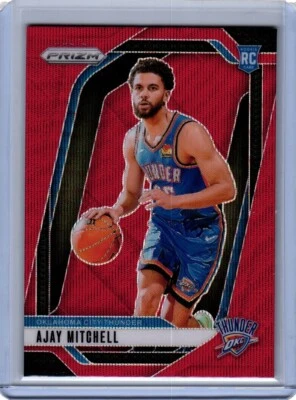 Panini Prizm Ajay Mitchell Red Wave SSP Rookie - Image 1 of 2