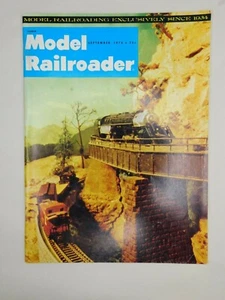 Model Railroader Trains Pacific Railway Tenshodo Roco SEP 1974 Vintage Magazine - Picture 1 of 4