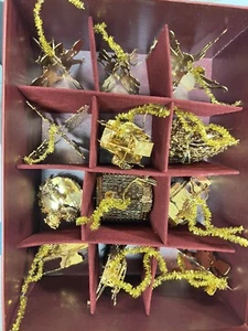 Danbury Mint Gold Christmas Ornament Collection (7) 1997 & (5) 1980 Total 12 - Picture 1 of 7