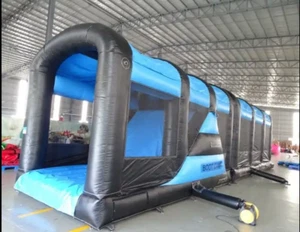 Commercial Grade PVC Marble Vinyl Inflatable Slide Obstacle Course 38ft & Blower - Picture 1 of 15