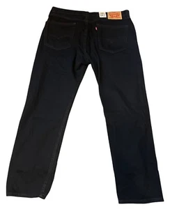 Levis Herren 505 Regular Fit Schwarz Jeans 36x30 100% Baumwolle Gerades Bein Wasser - Bild 1 von 7