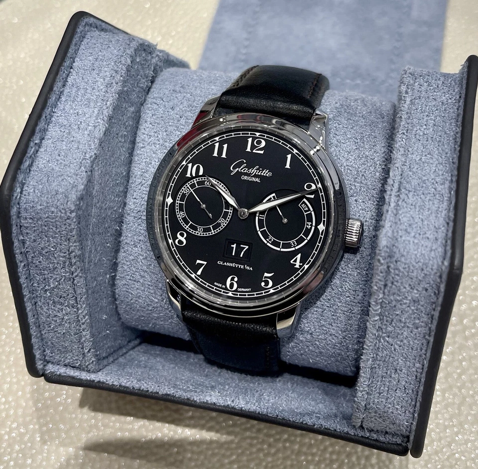 Glashutte Original Senator Observer, Black Dial - Steel on Strap - Image 1 of 1