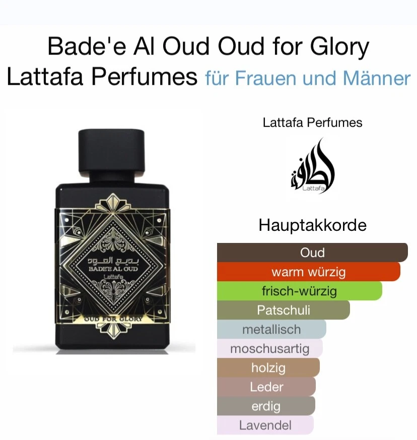 Lattafa Badee Al Oud Oud for Glory Eau de Parfum - 100ml