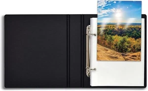 Fotoalbum für 4x6 Bilder 2 Ringe Mini Hardcover Fotomappe für 36 4x6 - Bild 1 von 7