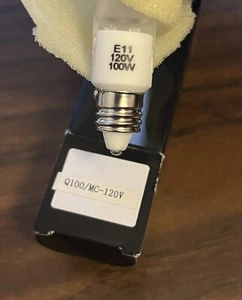 Eiko Q100MC - 130V, 100W, 2,000 Life Hours, Clear, E11, Frosted - Picture 1 of 2