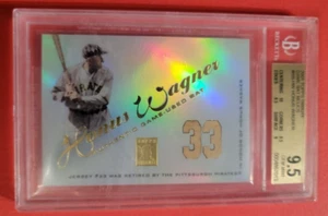 HONUS WAGNER GAME USED BAT CARD GRADED BGS GEM MINT 9.5 2001 TOPPS PIRATES - Picture 1 of 3