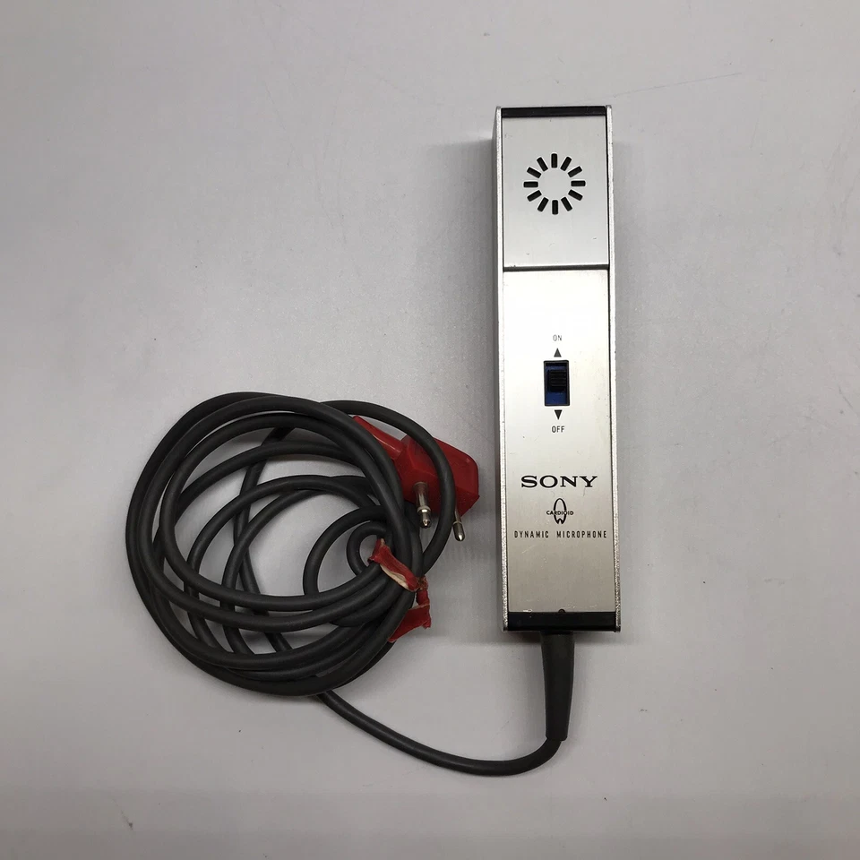 Sony F-95 MTL IMP. 25 OHM Dynamic Cardioid Microphone Vintage Made Japan - Image 1 of 4