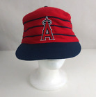 Vintage Anaheim Angels Striped Pillbox Stadium Giveaway Baseball Hat Cap