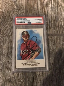 HUNTER PENCE SIGNED HOUSTON ASTROS 2009 ALLEN & GINTERS PSA/DNA SLABBED CARD - Picture 1 of 2