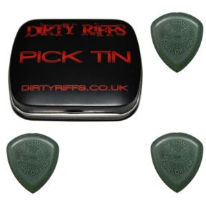 3 x Selecciones/plejas de guitarra Dunlop Flow Jumbo - 4,20 mm en una práctica lata de selección - Imagen 1 de 1