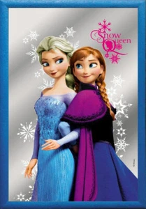 Frozen - Snow Queen Anna & Elsa 20x30 cm bedruckter Spiegel im Kunststoff Rahmen - Bild 1 von 1