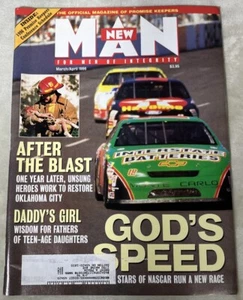 New Man Magazine March April 1996 Vol 3 No 2 God’s Speed NASCAR Promise Keepers - Picture 1 of 12