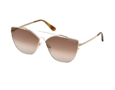 Tom Ford Jacquelyn-02 TF563 28G Rose Gold Cat Eye Sunglasses Frame 64-12-140 - Image 1 of 4