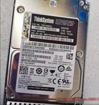 lenovo ThinkSystem 7XB7A00021 00YK010 300G 15K 2.5' SAS SR hard drive hdd - Image 1 of 4