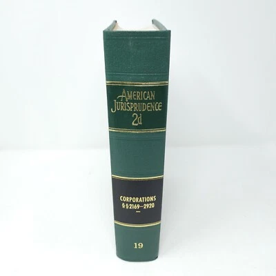 American Jurisprudence 2d State and Federal Vol 19 CORPORATIONS 1986 W Supplemen - Image 1 of 4
