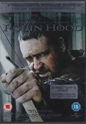 Robin Hood DVD Action & Adventure (2010) Russell Crowe Quality Guaranteed - Image 1 of 4