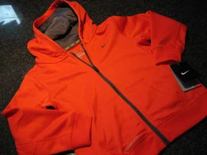 NWT - Little Boys NIKE Orange THERMA-FIT Hooded Jacket (Size 4) - Picture 1 of 2