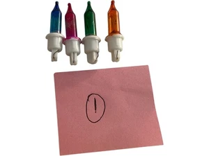 Bunte Mini Glühlampen Lichterkette Ersatzbirnen festliche Deko - Bild 1 von 3