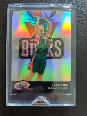 RARE 2007 ETOPPS YI JIANLIAN MILWAUKEE BUCKS ROOKIE #D 638/999! FACTORY SEALED🏀 - Image 1 of 2