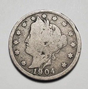 1904 P LIBERTY V NICKEL #P1683 - Picture 1 of 2
