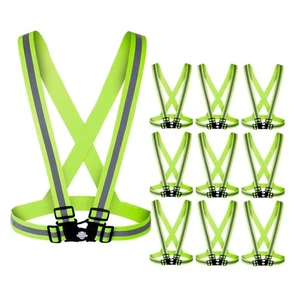 Gilet di Sicurezza Professionali Alta Visibilità - Confezione da 10, Leggeri e Versatili - Foto 1 di 7