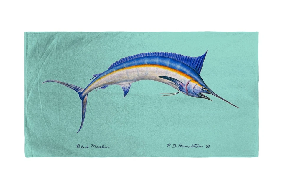 Toalla de playa Betsy Drake Blue Marlin Foto 1 de 1