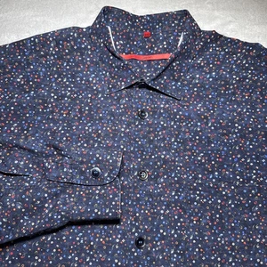 Camisa Signum Multicolor Foral Abotonada Para Hombre 2XL XXL Manga Larga Estampado Flores - Imagen 1 de 12