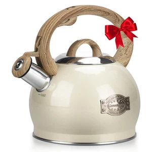 Teapot for Stovetop, 2.1 Quart Stove Top Whistling Tea Kettle, Teapot Kettles... - Picture 1 of 8