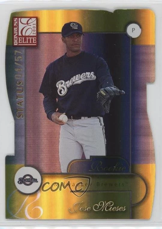 2001 Donruss Elite Rookie Status Die-Cut /57 Jose Mieses #175 Rookie RC - Image 1 of 2
