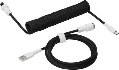 DROP - Cable de teclado en espiral USB-A a USB-C de 4,5' conector de aviador - negro Foto 1 de 4