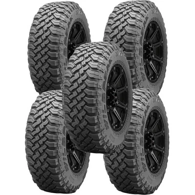 (QTY 5) LT255/85R16 Falken Wildpeak M/T01 123Q LRE Black Wall Tires Foto 1 de 4